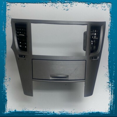2010 - 2014 SUBARU OUTBACK RADIO BEZEL AC A/C VENT BRUSHED ALUMINUM FINISH S21