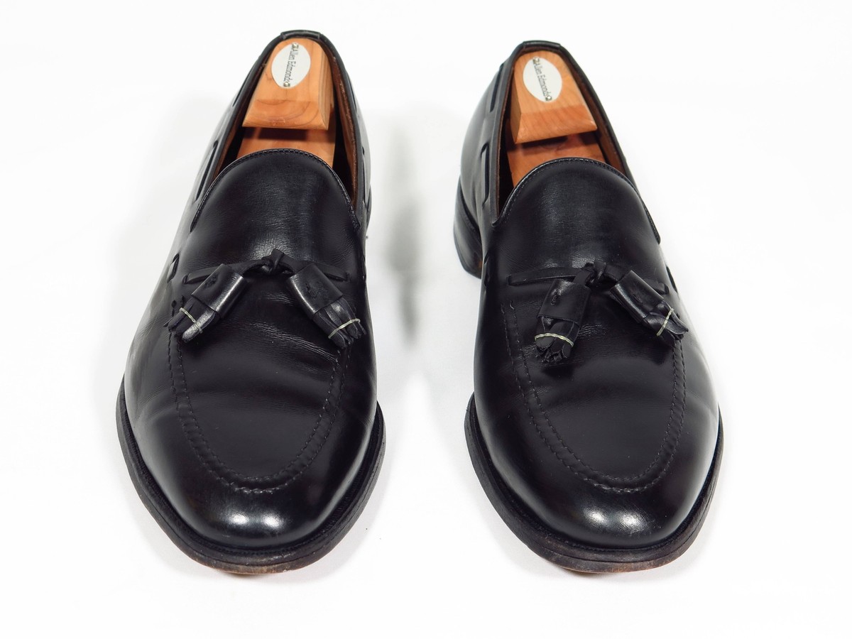 Allen Edmonds 11.5 B Handcrafted Calfskin Leather Grayson Black Tassel Loafers‎ Allen Edmonds Grayson Tassel Penny Loafers Shoes Style #8217  main image 4
