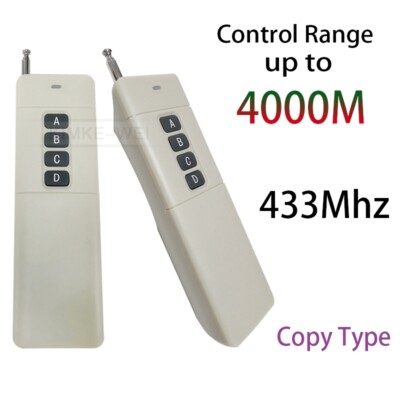 4000M 4-CH Universal Wireless Remote Control 433Mhz Copy Type Garage Door New