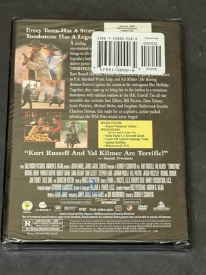 Tombstone (1993) DVD Kurt Russell Val Kilmer Widescreen Brand New