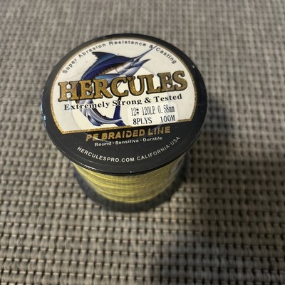 Hercules Super Cast Geflochtene Angelschnur 100m - 2000m 6LB - 100lb