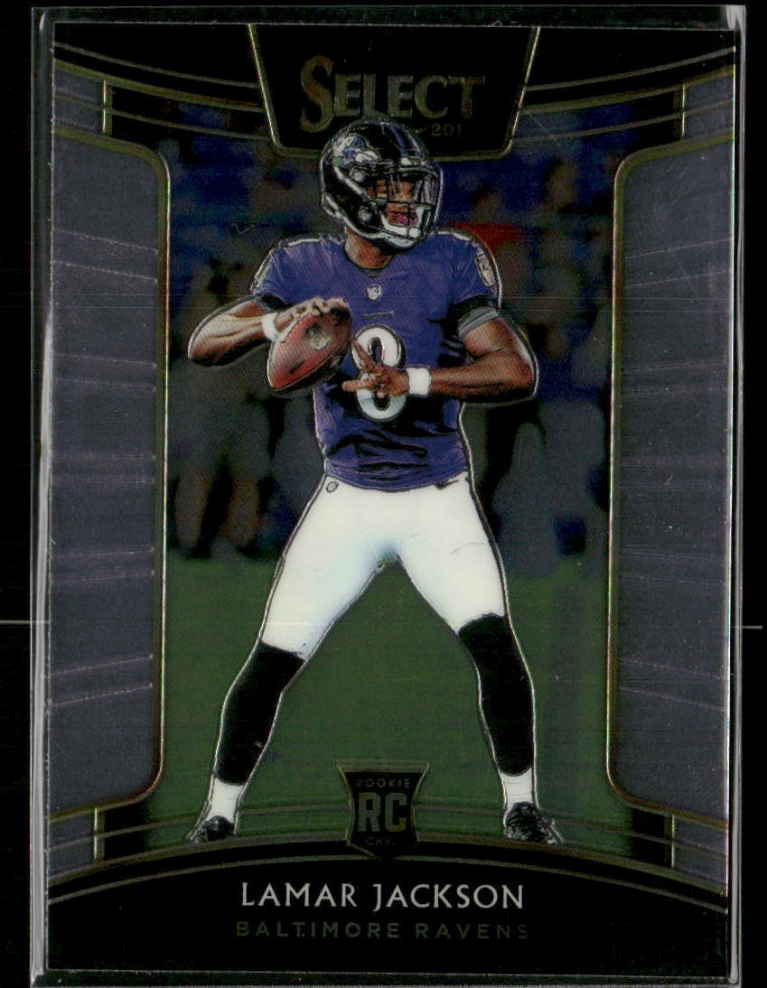 2018 Panini Select Lamar Jackson RC Ravens Rookie #70 Concourse