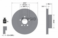 2X Pagid Bremsscheibe 56268NHC FüR BMW 3Er G20 G80 G28 Touring G21 G81 Van 4Er