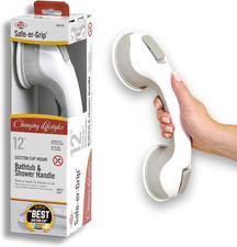 Changing Lifestyles Suction Cup Grab Bars for Bathtubs & Showers; Safety Bathroo