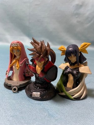 GUILTY GEAR Sol Badguy Bridget Dizzy Bust Figur 3tlg Collectible Set Limited
