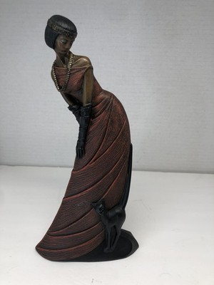 Mahogany Princess Elegant Lady With Lucky Cat 1996 Collectible Figurine