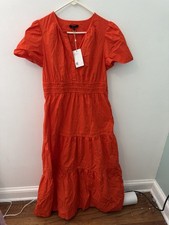 NWT Defect Quince 100% Organic Cotton Poplin Tiered Maxi Dress Size M