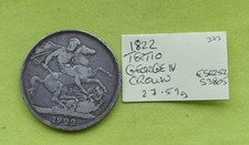1822 Tertio Silver One CROWN Coin George IV (1820-30) 27.59grams