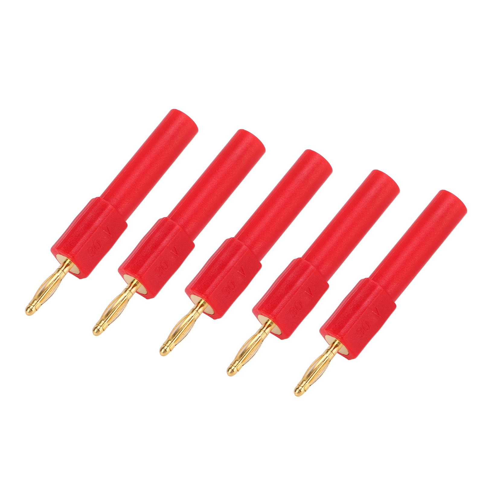 5Pcs Convert Banana Plug Strong Connectivity Good Conductivity 2mm To 4mm