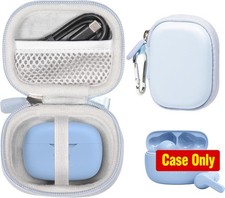 Blue Case for JBL Vibe Beam True Wireless Earbuds with Noise Cancelling Feature