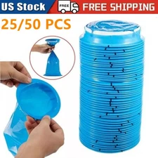 25-50PCS Emesis Bag Disposable Blue Vomit Bag Aircraft Barf Bag Car Sickness Bag