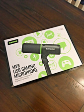 Shure MV6 USB Gaming Microphone - Dynamic USB-C Mic Box & Stand - Mint Condition