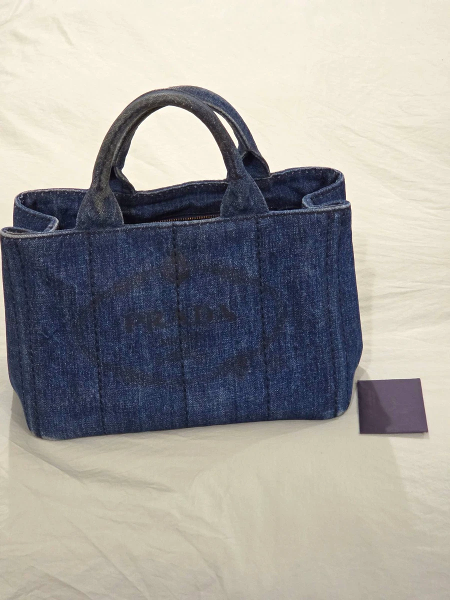 PRADA Denim Exterior Bags & Handbags for Women for sale | eBay