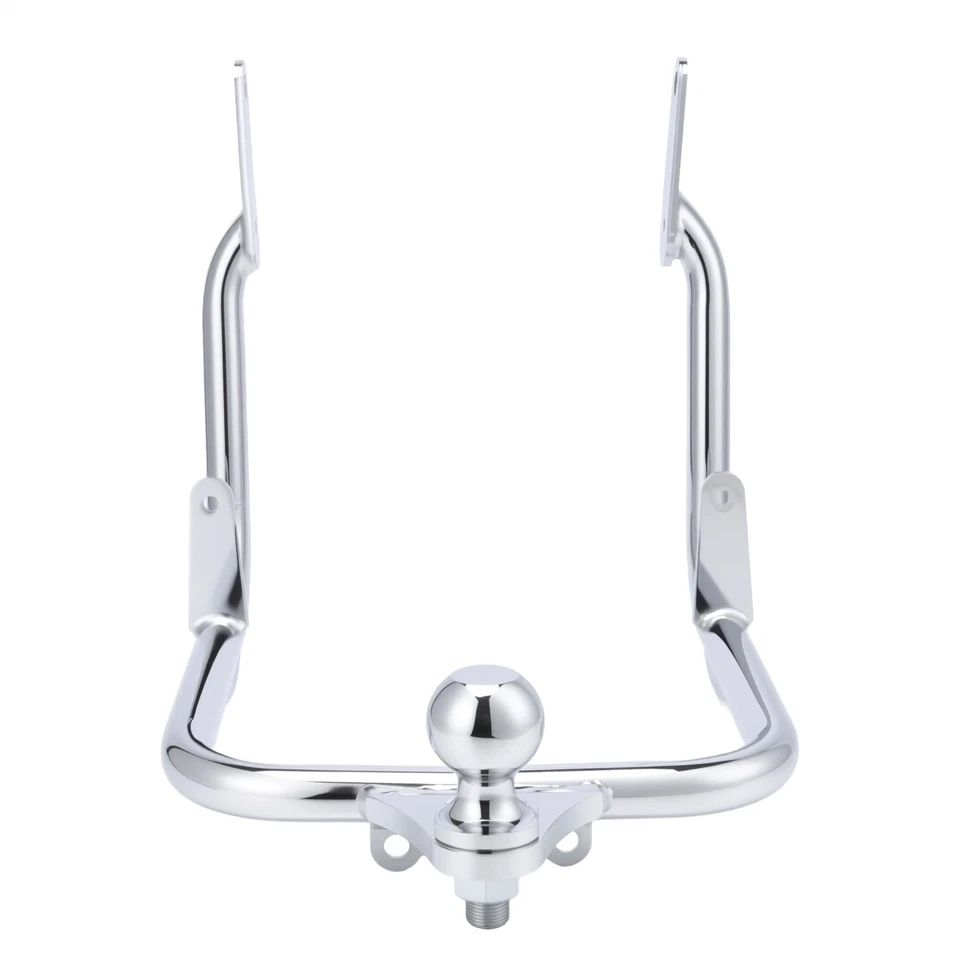 Chrome Trailer Hitch W/Ball For Harley Touring Street Glide Road King 2009-2023 — 第 4/4 张图片