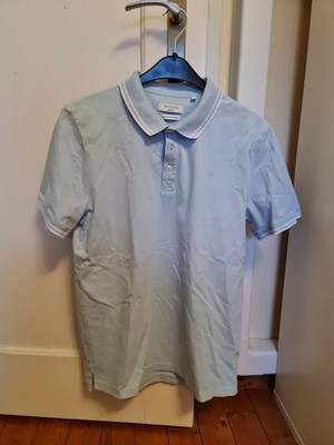 Keystone Apparel Kurzarm-Polo, Hellblau, Größe L, Guter Zustand
