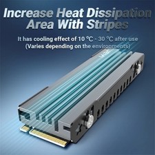 M.2 SSD Heatsink, NVME NGFF Cooling Aluminum Cooler Radiator with Thermal