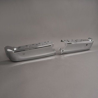 For 2021 2022 2023 Ford F-150 Left+Right Chrome Rear Bumper End Set WITH Holes