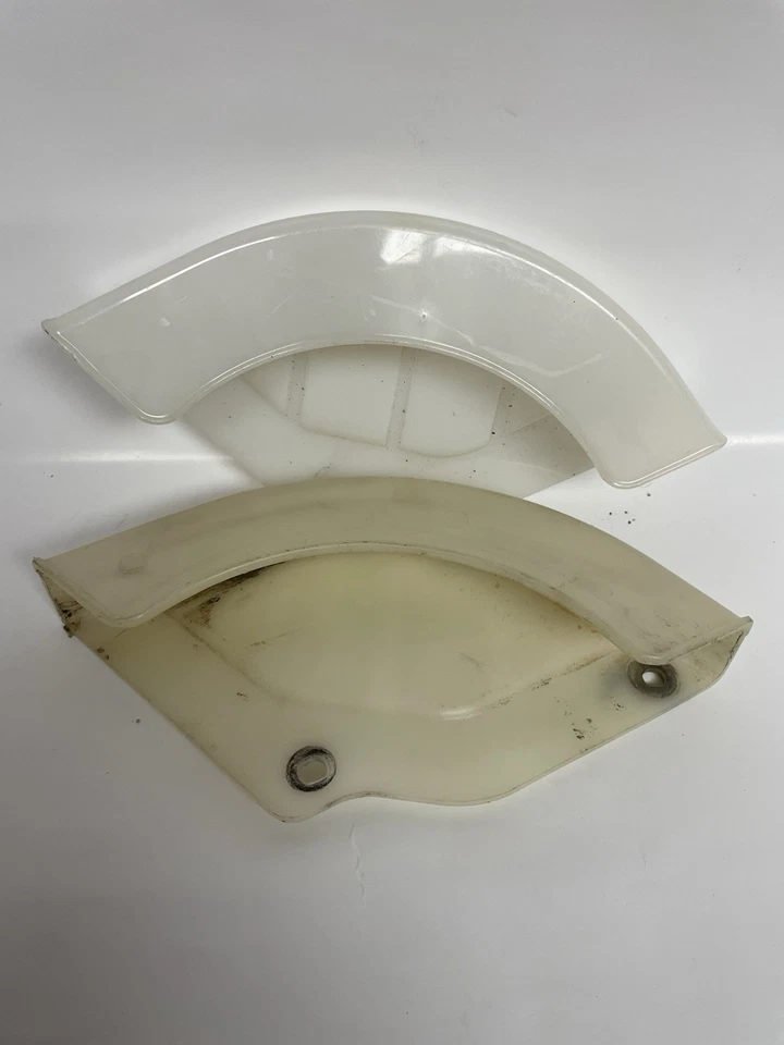 Cubierta de disco de rotor trasero CR250R 125R 1987-2001 Honda OEM CR500R XR650R ver montaje Foto 2 de 3