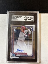 SGC 10 ! 2024 1st Bowman Chrome - Prospect Autographs Eduardo Tait (AU, RC) Auto