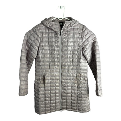 THE NORTH FACE Thermoball Eco Parka Jacket Gray Women’s Trench Coat Hood Puffer