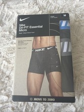 Nike Dri-FIT Essential Micro Trunks 3 Pack Mens Medium Multi Color NWT