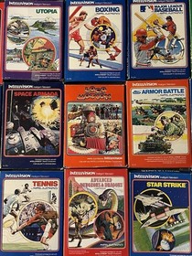 Lot of 26 Vintage Intellivision Games Boxes Instruction Covers Donkey Kong