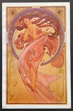 La Danse par Alphonse Mucha 1898 Reproduction de 1976