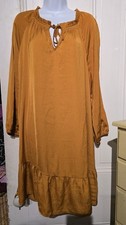 Old Navy Silky Shift Dress Mustard Yellow Sz XL NWT $39.99