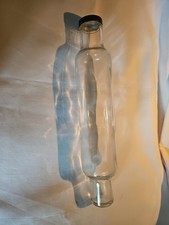 This is a vintage clear glass rolling pin. 14 Inches Long