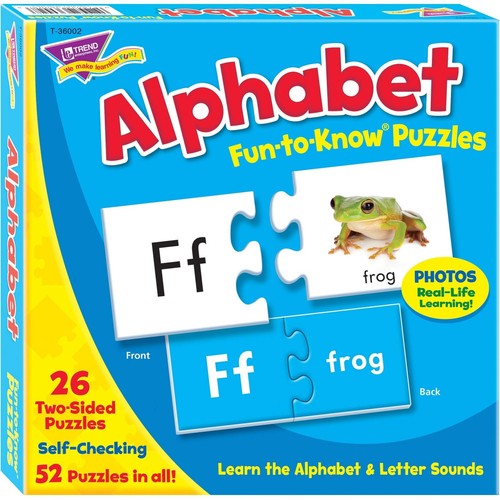 TREND , INC. : Fun-to-Know Puzzles: Alphabet, Learn the Alphabet & Letter Sou...