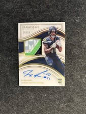 Jaxon Smith-Njigba 2023 Panini Immaculate Rookie Patch Auto /99 Seahawks RC