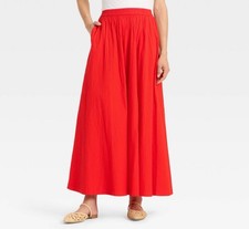    A New Day Women's Maxi Picnic A-Line Skirt Size M  