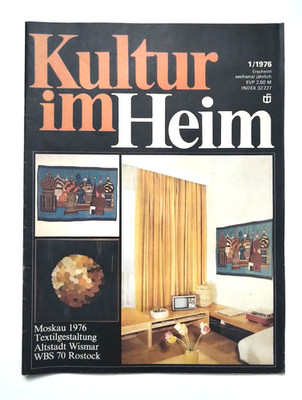 Culture in the Home Magazine Living GDR 1976 Number 1 Interior Design