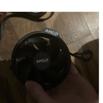 AMD CPU Fan with Heatsink Black Aluminum Plastic Cooling Solution for Processor