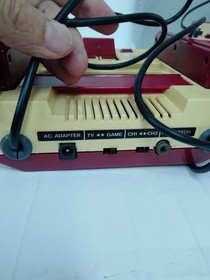 Nintendo Famicom HVC-001 Console 3 Games Box AC Adapter Set Good