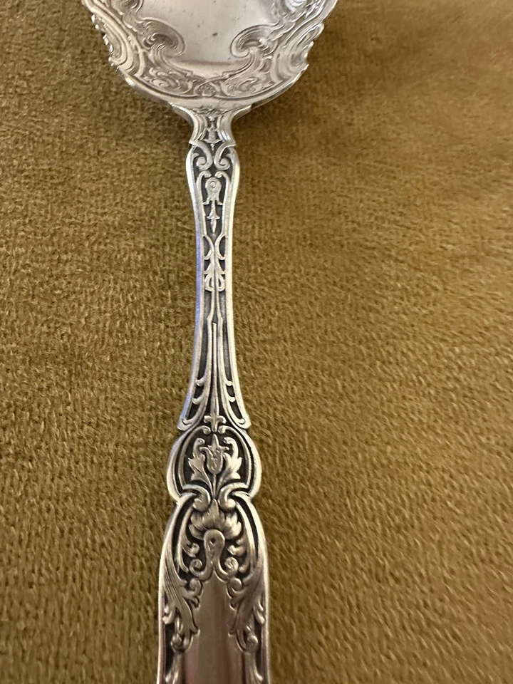 УОЛЛЕС 1835 R ПОСЕРЕБРЕННАЯ ТВЕРДАЯ ГЛАДКАЯ ЛОЖКА ДЛЯ ЗАПЕКАНИЯ - КАРДИНАЛЬНЫЙ УЗОР c1907 - Изображение 2 из 4