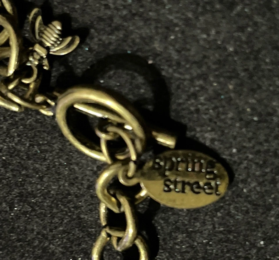 DIJES CALLEJEROS PRIMAVERA PERLAS ABEJA LLAVE TURQUESA MEDALLÓN BISUTERÍA COLLAR 16 Foto 3 de 3