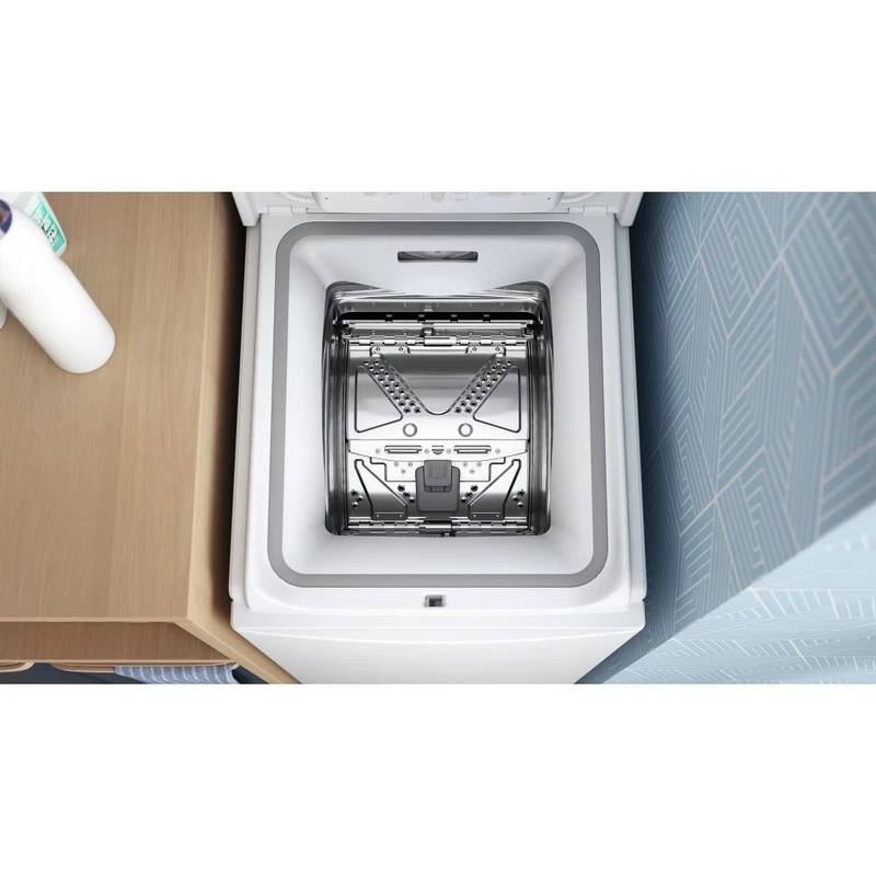 Lavatrice a Carica dall' Alto INDESIT 7 Kg 1200 Giri Rapido Partenza Ritardata, fotografia 5 di 7