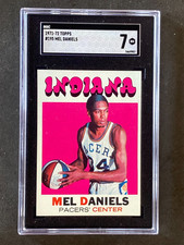 1971 Topps #195 Mel Daniels SGC 7