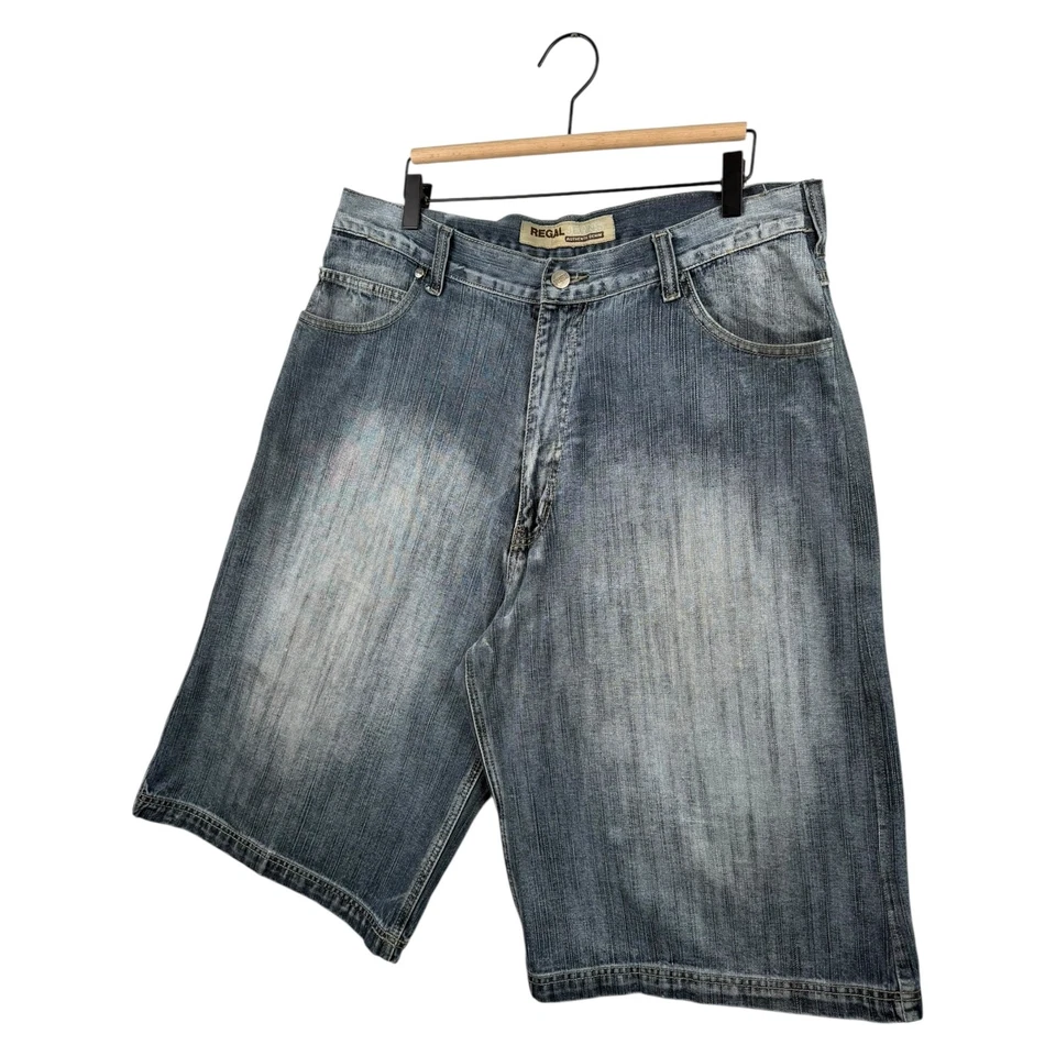 Pantalones cortos de mezclilla vintage Regal desteñidos negros para hombre 37 Foto 3 de 4