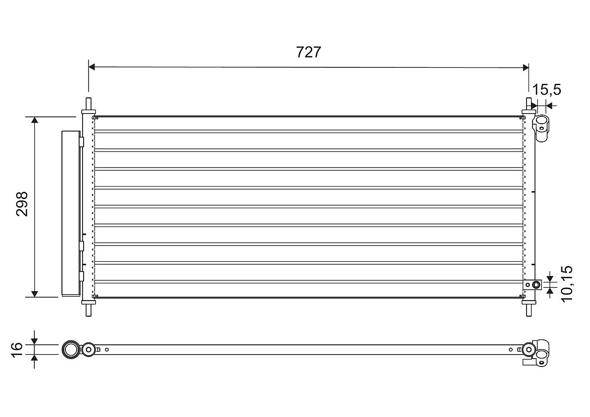 Fits VALEO 812718 CONDENSER   ⭐UK Stock⭐