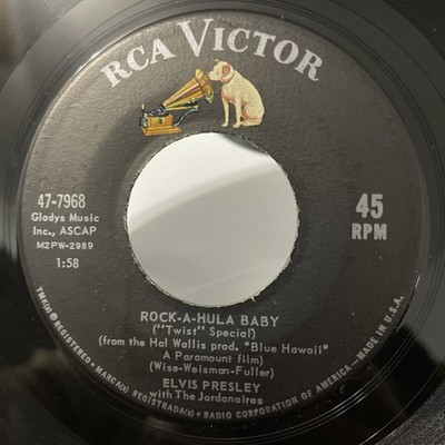 Elvis Presley - Can't Help Falling In Love/Rock A Hula Baby-7''vinyl-1961-47 7968