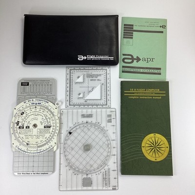 Vtg Flight Computer Tools Air Navigation E6-B1 Grid Course Scale In Case 1967