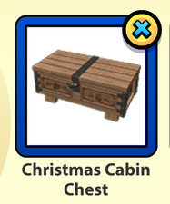 Webkinz Online Christmas Cabin Chest Virtual Item