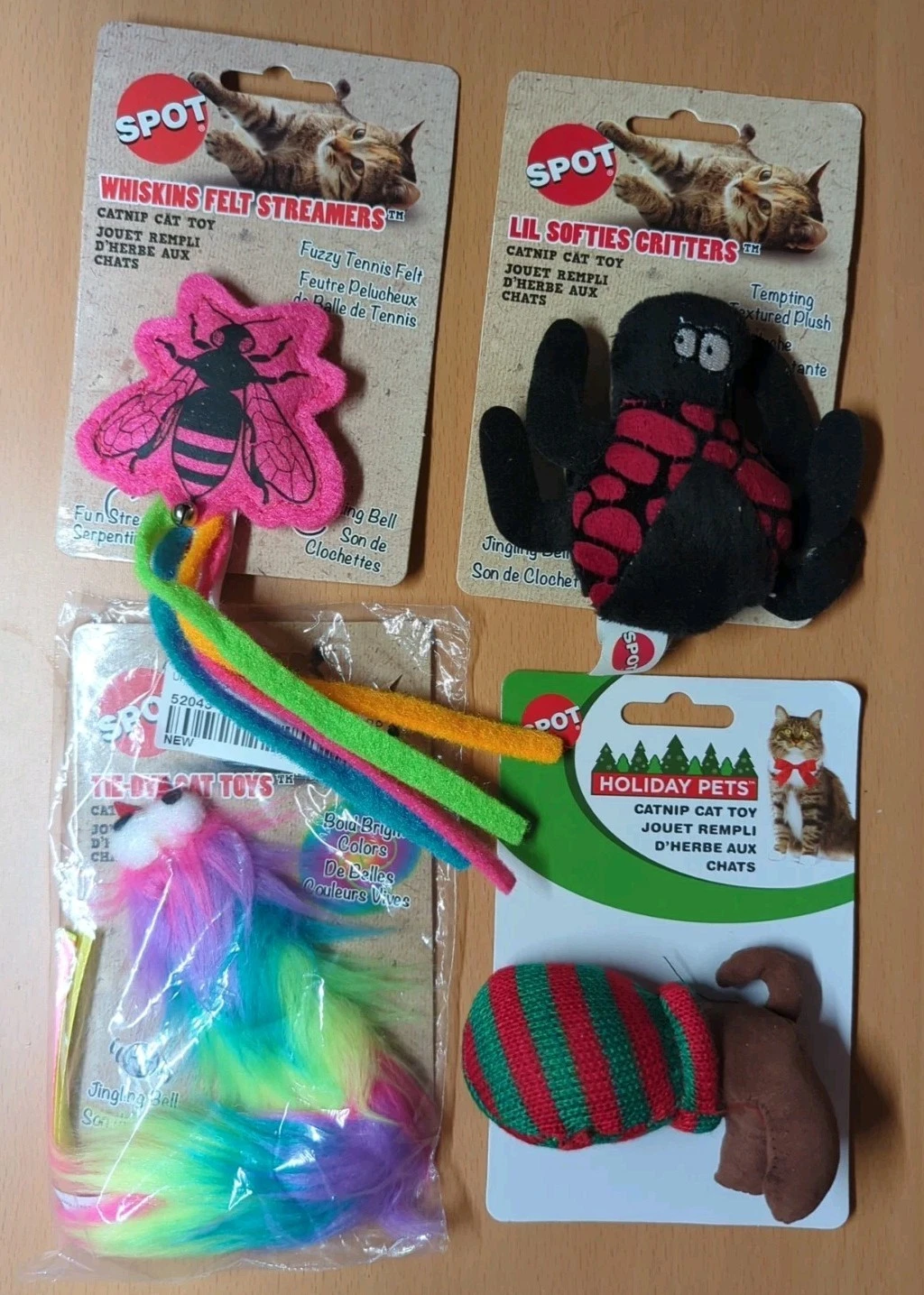 Cat Toy - Kit of 4 - Cat Nip Toy - Holiday Pets (Xmas) - SPOT Ethical Products