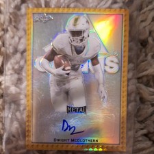 Leaf 2020 Metal All-American Bowl Dwight McGlothern Auto Gold 1/1 Insert #BA-DM1