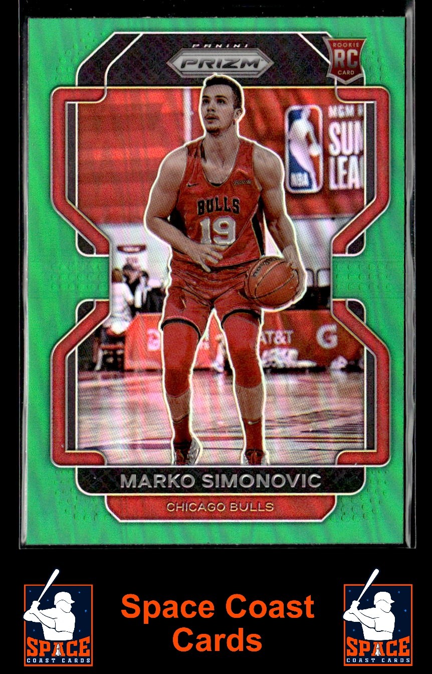 2021 Panini Prizm Marko Simonovic #166 Green