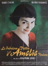 AMELIE POULAIN - STYLE A - TAUTOU / JEUNET - ORIGINAL LARGE FRENCH MOVIE POSTER
