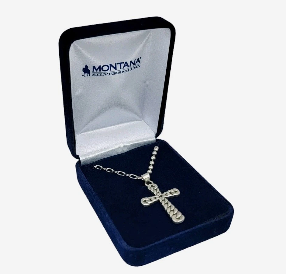 Montana Silversmiths Linked Cross Necklace for Men Or Women New! - Retail $55 - Image 2 of 4