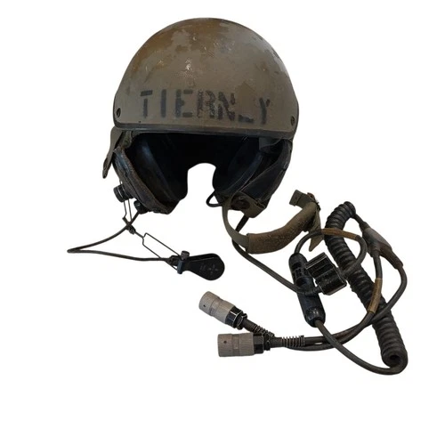 Vintage Military Vietnam Era Tankers Helmet With Headset CVC liner LARGE